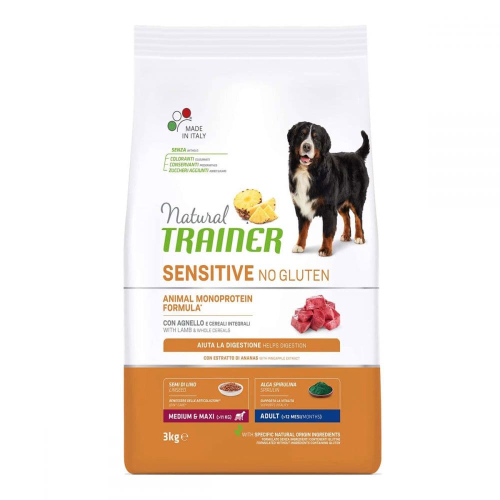 Trainer (Трейнер) Natural Sensitive Adult Medium&amp;Maxi With Lamb - Сухий корм для собак середніх і великих порід з чутливим травленням з ягнятком