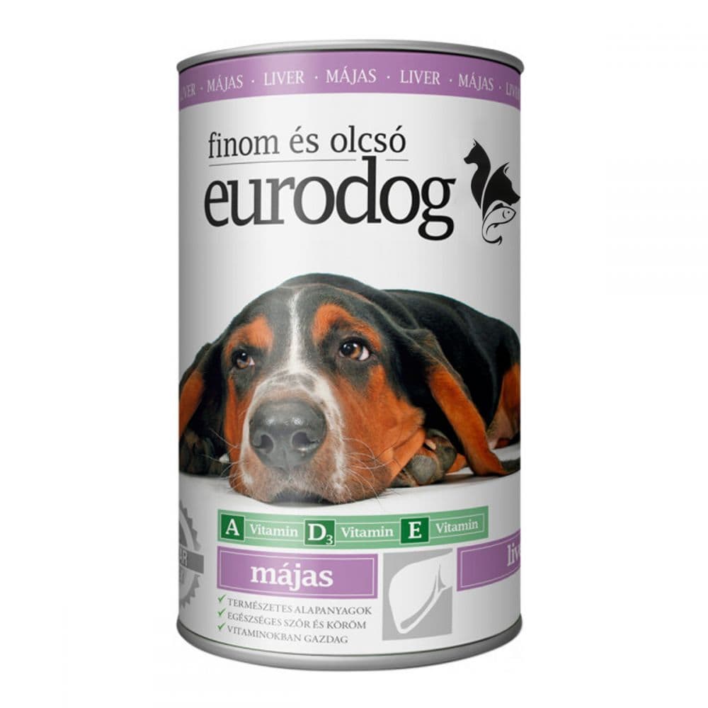 Eurodog Liver Консерви для собак з печінкою, шматочки в підливі