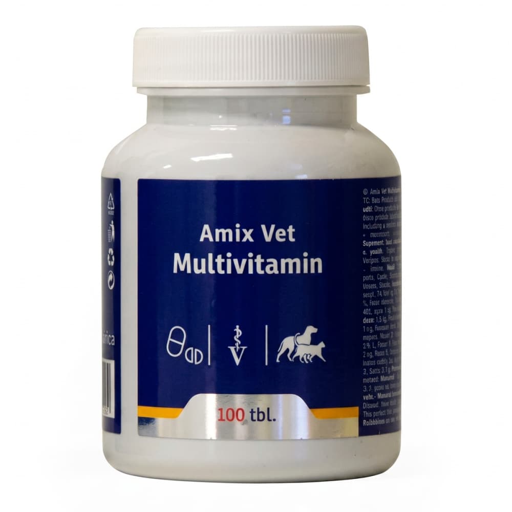 Amix Vet Multivitamin Комплекс вітамінів для підтримки імунітету собак та кішок