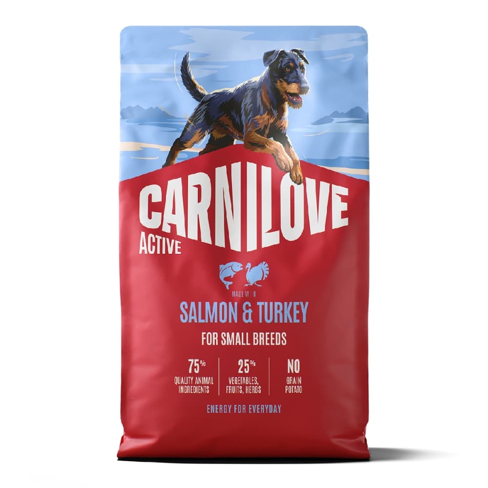 Carnilove Active Salmon & Turkey для Adult Small Breed Беззерновий сухий корм для собак дрібних порід з лососем та індичкою