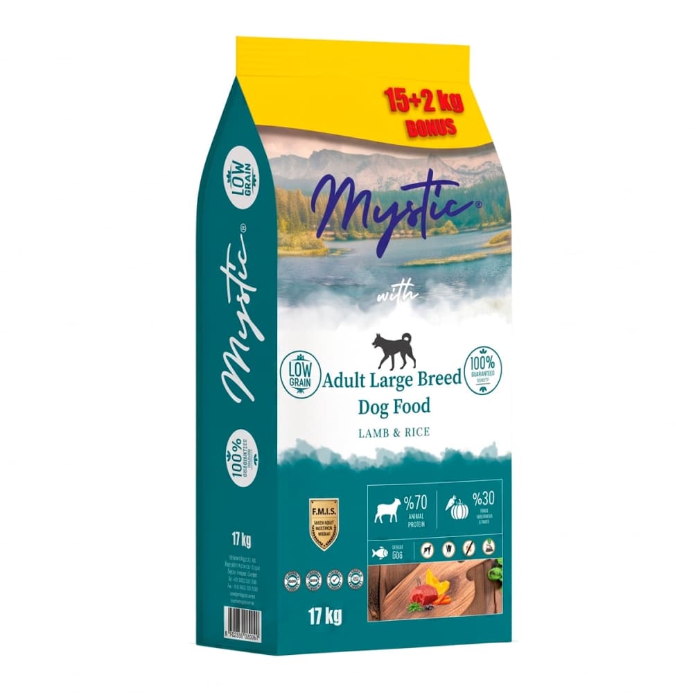 Mystic Dog Adult Large Breed Turkey & Rice Низькозерновий корм для собак великих порід з індичкою та рисом